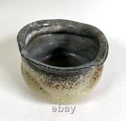 Vintage Signed Studio Pottery Handmade Free Form Bowl Ikebana Contemporary Art