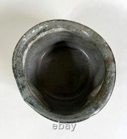 Vintage Signed Studio Pottery Handmade Free Form Bowl Ikebana Contemporary Art
