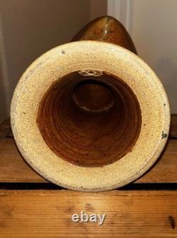 Vintage Signed Studio Pottery Lidded Vessel / Covered Urn Art Pottery 16in Tall