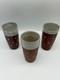 Vintage Signed Studio Pottery Set Of Seven Tumblers-mid-Century Modern