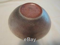 Vintage Signed Susan Harlander Brooklin Art Studio Pottery Bowl Canada Abstract