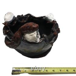 Vintage Snake Studio Art Pottery Snake Roses And Thorns
