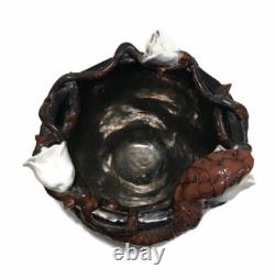 Vintage Snake Studio Art Pottery Snake Roses And Thorns