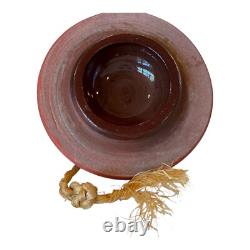 Vintage Southwestern Native American Studio Pottery Lidded Vessel Modern Art