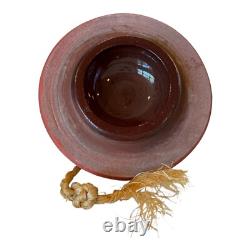 Vintage Southwestern Native American Studio Pottery Lidded Vessel Modern Art