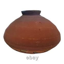 Vintage Southwestern Native American Studio Pottery Lidded Vessel Modern Art