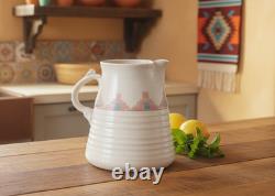 Vintage Southwestern Studio Pottery Large Pitcher Signed Shuti Boho Tribal Art