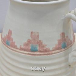 Vintage Southwestern Studio Pottery Large Pitcher Signed Shuti Boho Tribal Art