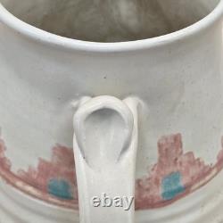 Vintage Southwestern Studio Pottery Large Pitcher Signed Shuti Boho Tribal Art