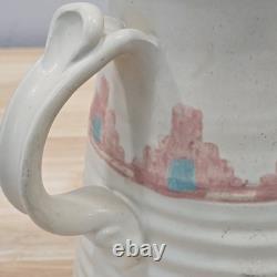 Vintage Southwestern Studio Pottery Large Pitcher Signed Shuti Boho Tribal Art