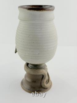 Vintage Stan Dzedzy Studio Art Pottery Whimsical Unicorn Dragon Pottery Vase Vintage Stan Dzedzy Studio Art Pottery Whimsical Unicorn Dragon Pottery Vase