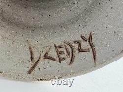 Vintage Stan Dzedzy Studio Art Pottery Whimsical Unicorn Dragon Pottery Vase