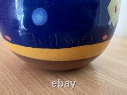 Vintage Steve Fullmer Studio Pottery Terracotta Bowl Signed RARE! New Zealand