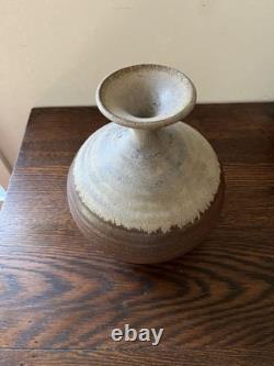 Vintage Stoneware Studio Pottery Vase Signed RL Vintage
