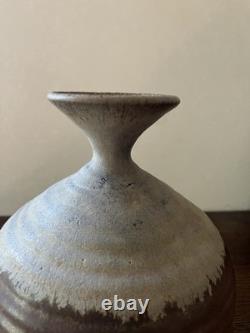 Vintage Stoneware Studio Pottery Vase Signed RL Vintage