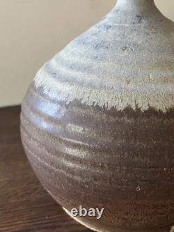 Vintage Stoneware Studio Pottery Vase Signed RL Vintage