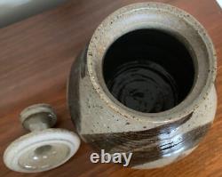 Vintage Stoneware Vase Jug Vessel Urn Mid Century Modern Studio Pottery Deyoe B