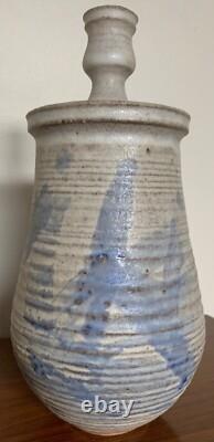 Vintage Stoneware Vase Jug Vessel Urn Mid Century Modern Studio Pottery Deyoe C