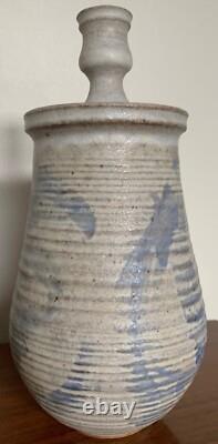 Vintage Stoneware Vase Jug Vessel Urn Mid Century Modern Studio Pottery Deyoe C