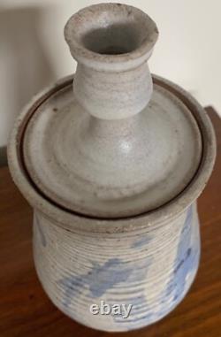 Vintage Stoneware Vase Jug Vessel Urn Mid Century Modern Studio Pottery Deyoe C