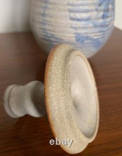 Vintage Stoneware Vase Jug Vessel Urn Mid Century Modern Studio Pottery Deyoe C