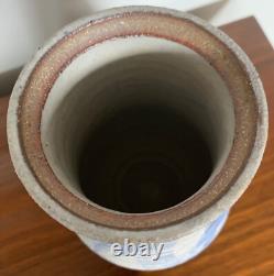 Vintage Stoneware Vase Jug Vessel Urn Mid Century Modern Studio Pottery Deyoe C