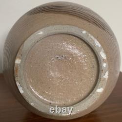 Vintage Stoneware Vase Jug Vessel Urn Mid Century Modern Studio Pottery Deyoe H