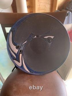 Vintage Studio Art 1970s Hand Made Pottery Signed Plate