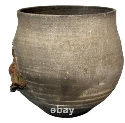 Vintage Studio Art Ceramic Pottery Baby Faces Urn Vase Pot Planter