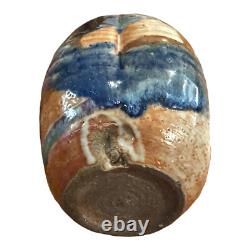 Vintage Studio Art Glazed Ceramic Pottery Sake Bottle (Makoto Yabe)
