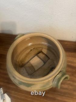 Vintage Studio Art Glazed Pottery Casserole Pot Bowl w Lid 10