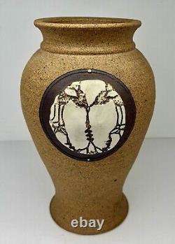 Vintage Studio Art Handmade Pottery Vase Signed Dale Ferguson Made In Cali, USA