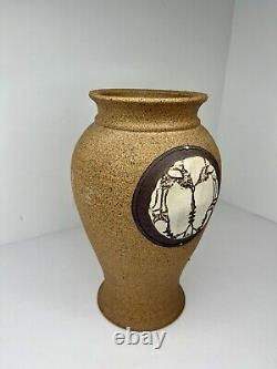 Vintage Studio Art Handmade Pottery Vase Signed Dale Ferguson Made In Cali, USA