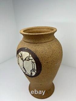 Vintage Studio Art Handmade Pottery Vase Signed Dale Ferguson Made In Cali, USA