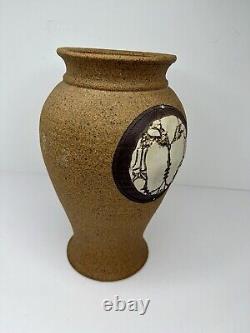 Vintage Studio Art Handmade Pottery Vase Signed Dale Ferguson Made In Cali, USA