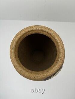Vintage Studio Art Handmade Pottery Vase Signed Dale Ferguson Made In Cali, USA