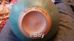 Vintage Studio Art North Carolina Pottery Vase Signed Robin Mangum 2000
