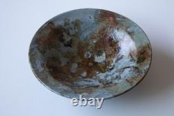 Vintage Studio Art Pottery Bowl Hand Thrown 1998 Artist Signed Drip Glaze