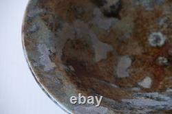 Vintage Studio Art Pottery Bowl Hand Thrown 1998 Artist Signed Drip Glaze