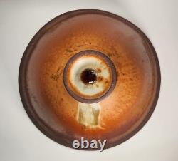 Vintage Studio Art Pottery Bowl Oxblood Interior & Rustic Brown Glaze MCM Vintage Studio Art Pottery Bowl Oxblood Interior & Rustic Brown Glaze MCM