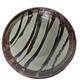 Vintage Studio Art Pottery Centerpiece Bowl 13 Organic Stripes Brown Taupe