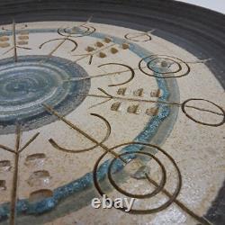 Vintage Studio Art Pottery Centerpiece Platter Handmade Wheel Thrown Jack Mason