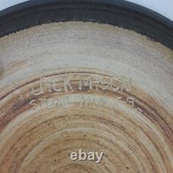 Vintage Studio Art Pottery Centerpiece Platter Handmade Wheel Thrown Jack Mason