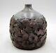 Vintage Studio Art Pottery Ceramic Brutalist Weed Pot Signed Michi PNW Oregon