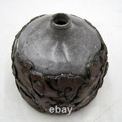 Vintage Studio Art Pottery Ceramic Brutalist Weed Pot Signed Michi PNW Oregon
