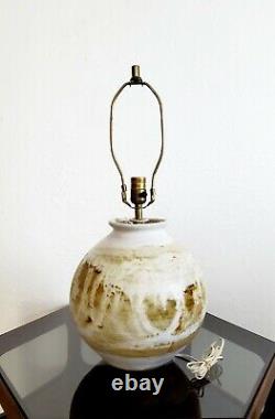 Vintage Studio Art Pottery Ceramic MID Century Modern Table Lamp 24