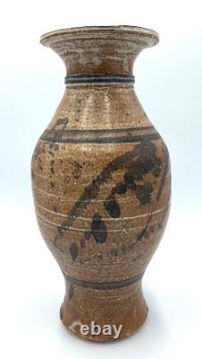 Vintage Studio Art Pottery Ceramic Stoneware drip glaze Scott Solberg 1999