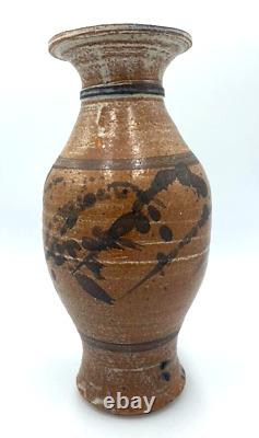 Vintage Studio Art Pottery Ceramic Stoneware drip glaze Scott Solberg 1999