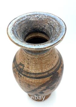 Vintage Studio Art Pottery Ceramic Stoneware drip glaze Scott Solberg 1999