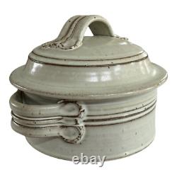 Vintage Studio Art Pottery Covered Tureen Casserole Dish (Signed, Tyrone Larson)